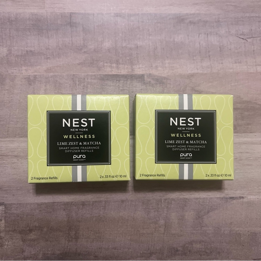 Nest NY Wellness Lime Zest & Matcha Smart Home Pura Fragrance Diffuser Refills